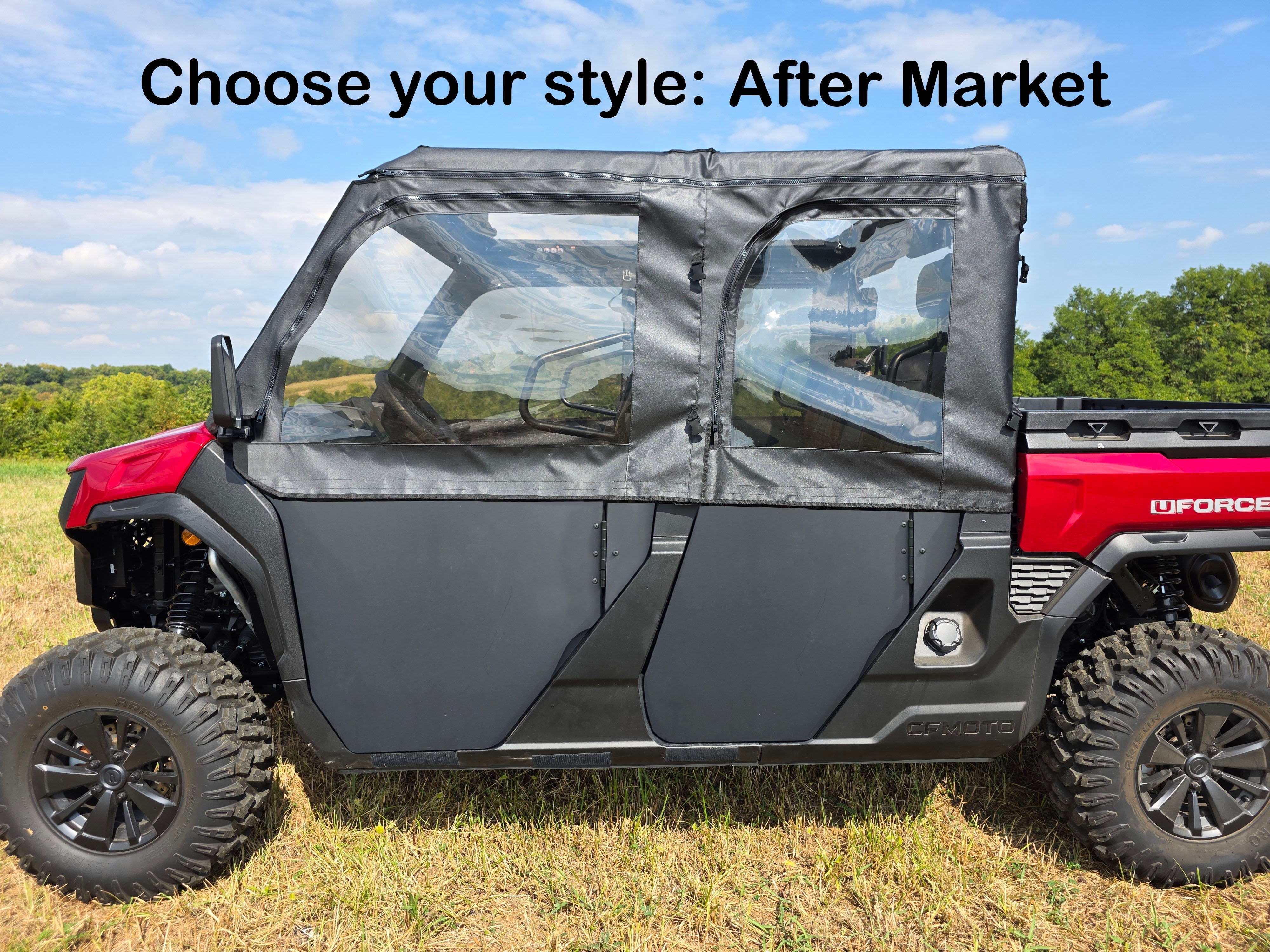 Photo of CFMoto UForce XL Pro-Upper Doors by 3 Star UTV - Premium Enclosures for UTVs / Side by Sides
