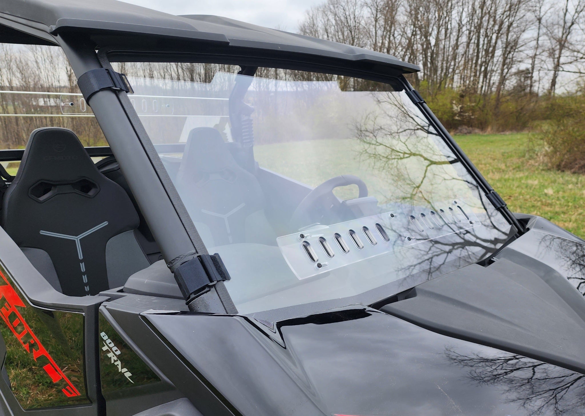 Photo of CFMoto ZForce 800 Trail/950 Trail & Sport - 1 Piece Windshield by 3 Star UTV - Premium Windshields for UTVs / Side by Sides