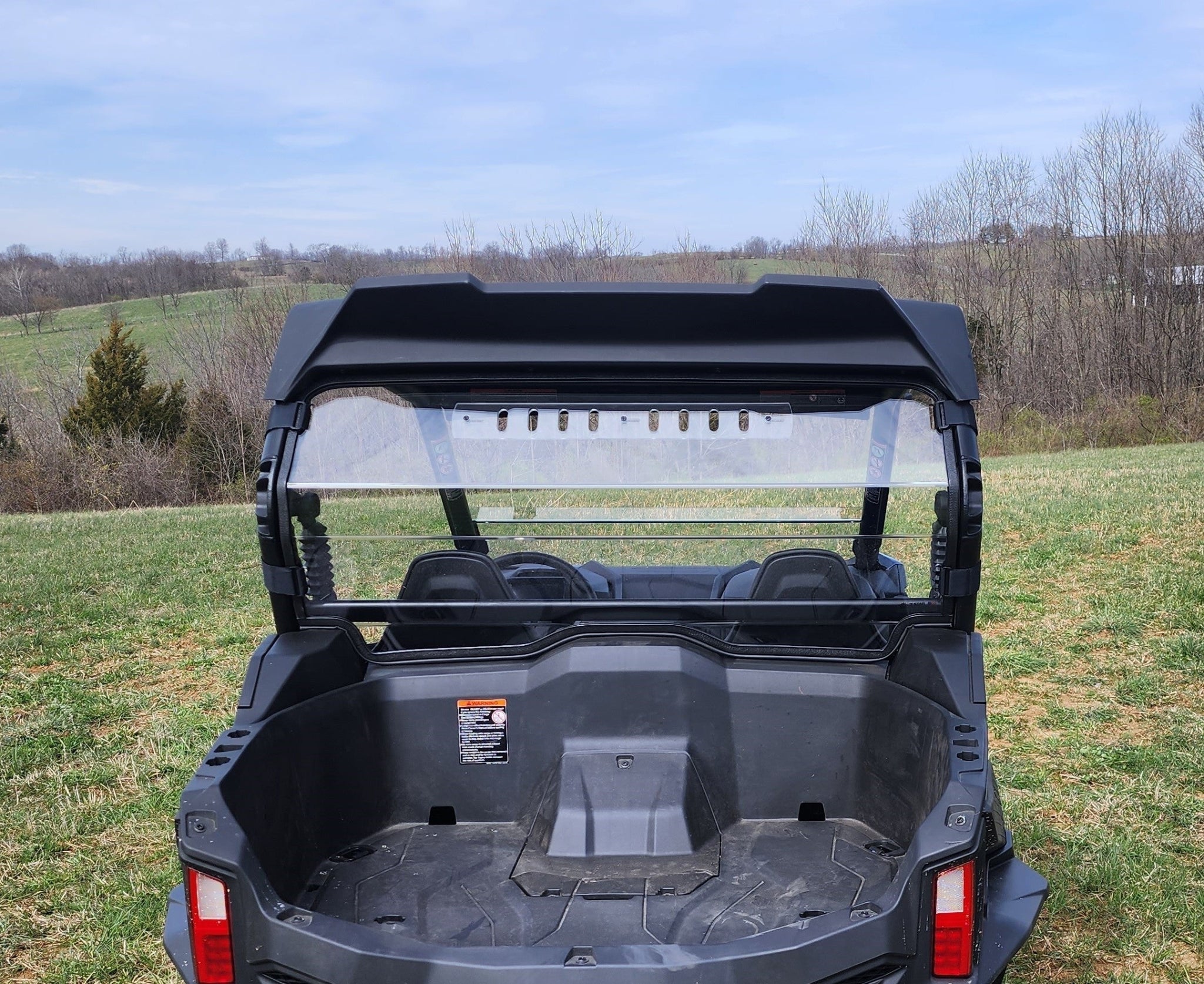 Photo of CFMoto ZForce 800 Trail/950 Sport & Trail - 1 Piece Lexan Back Panel by 3 Star UTV - Premium Windshields for UTVs / Side by Sides