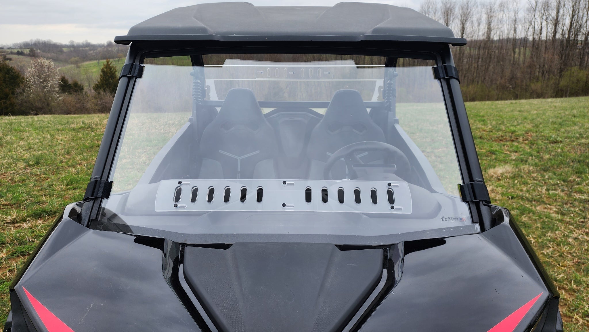 Photo of CFMoto ZForce 800 Trail/950 Trail & Sport - 1 Piece Windshield by 3 Star UTV - Premium Windshields for UTVs / Side by Sides
