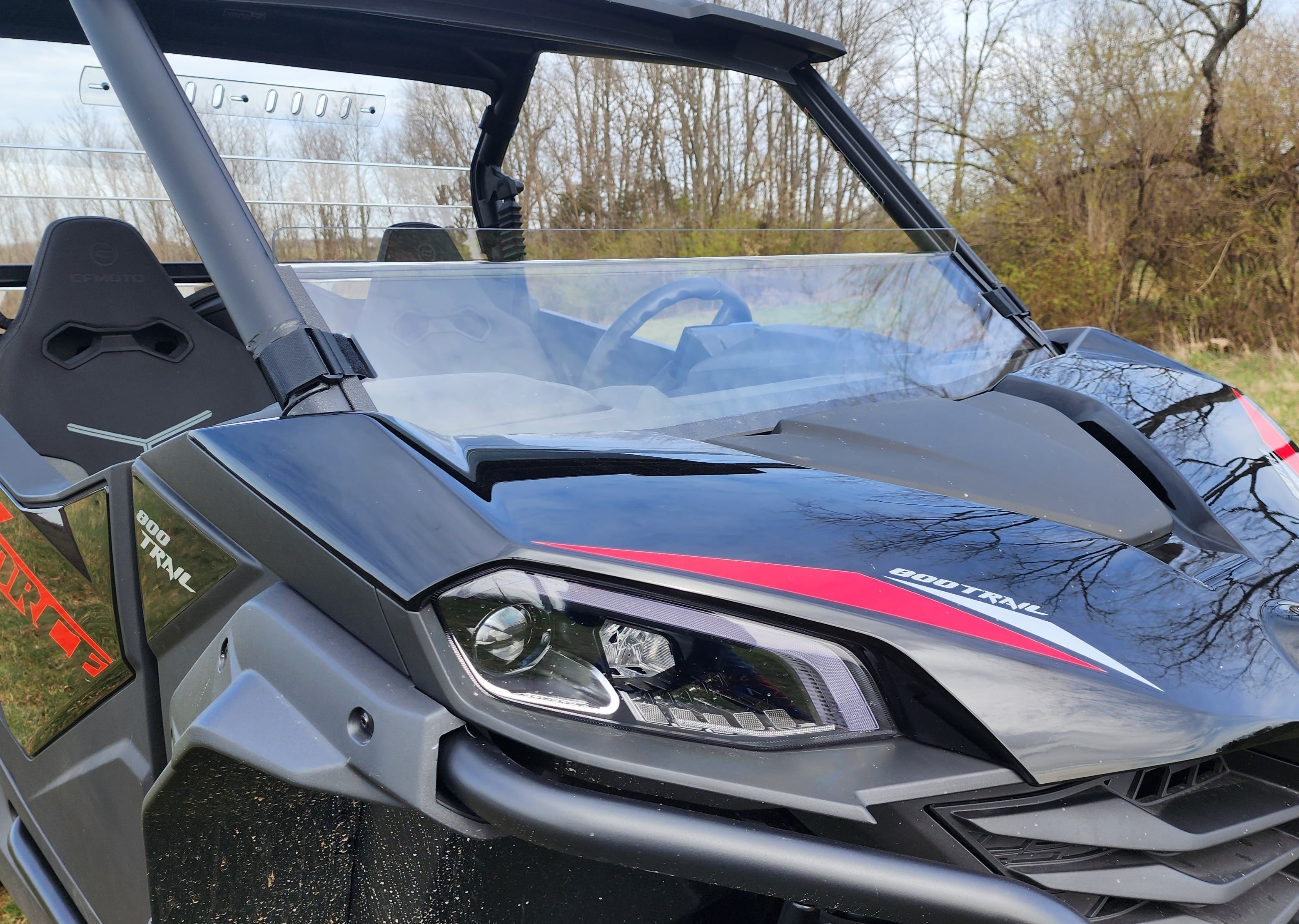 Photo of CFMoto ZForce 800 Trail/950 Trail & Sport - Half Windshield by 3 Star UTV - Premium Windshields for UTVs / Side by Sides