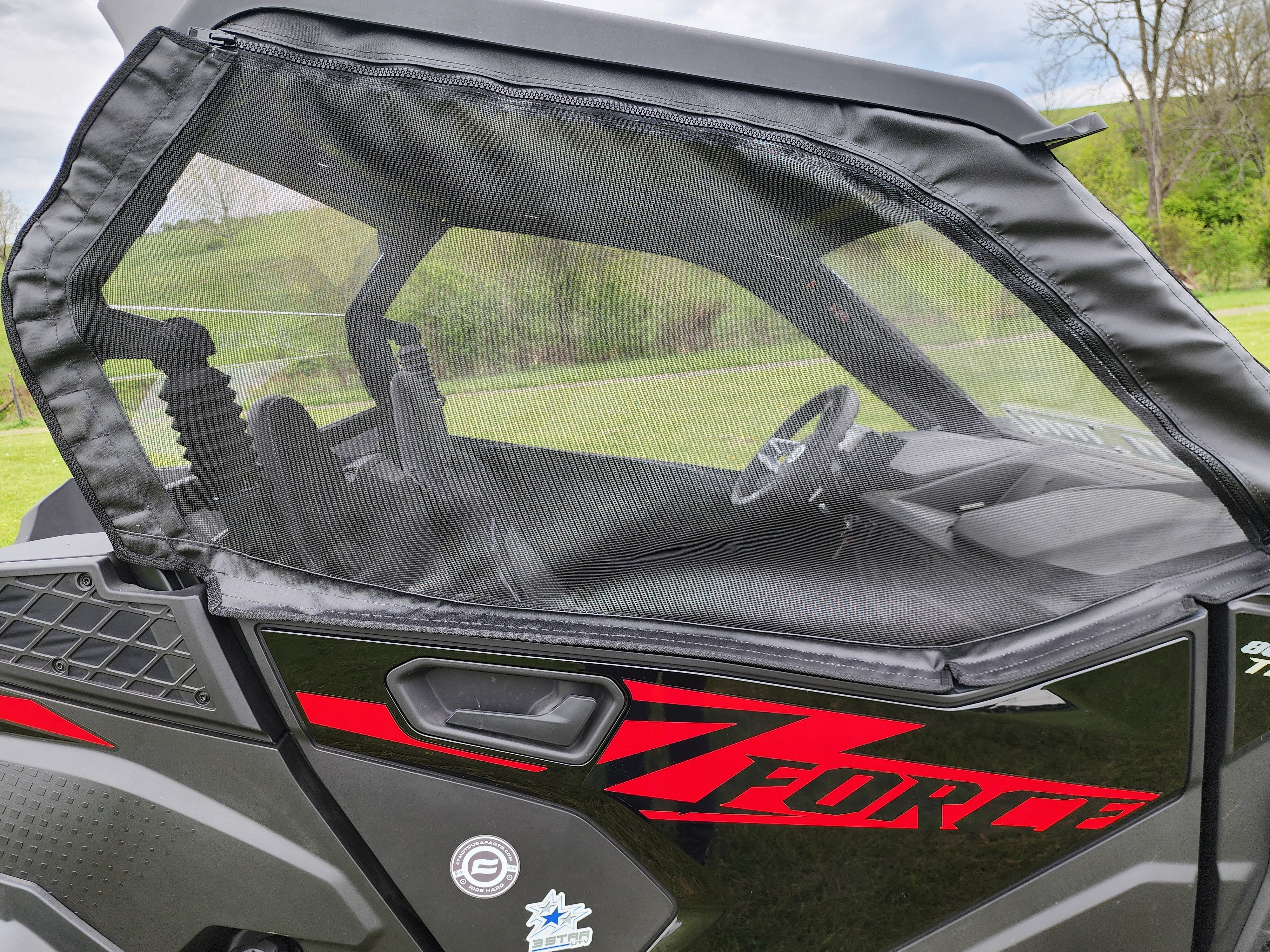Photo of CFMoto ZForce 800 Trail/950 Trail & Sport - Upper Doors with Mesh Windows by 3 Star UTV - Premium Enclosures for UTVs / Side by Sides