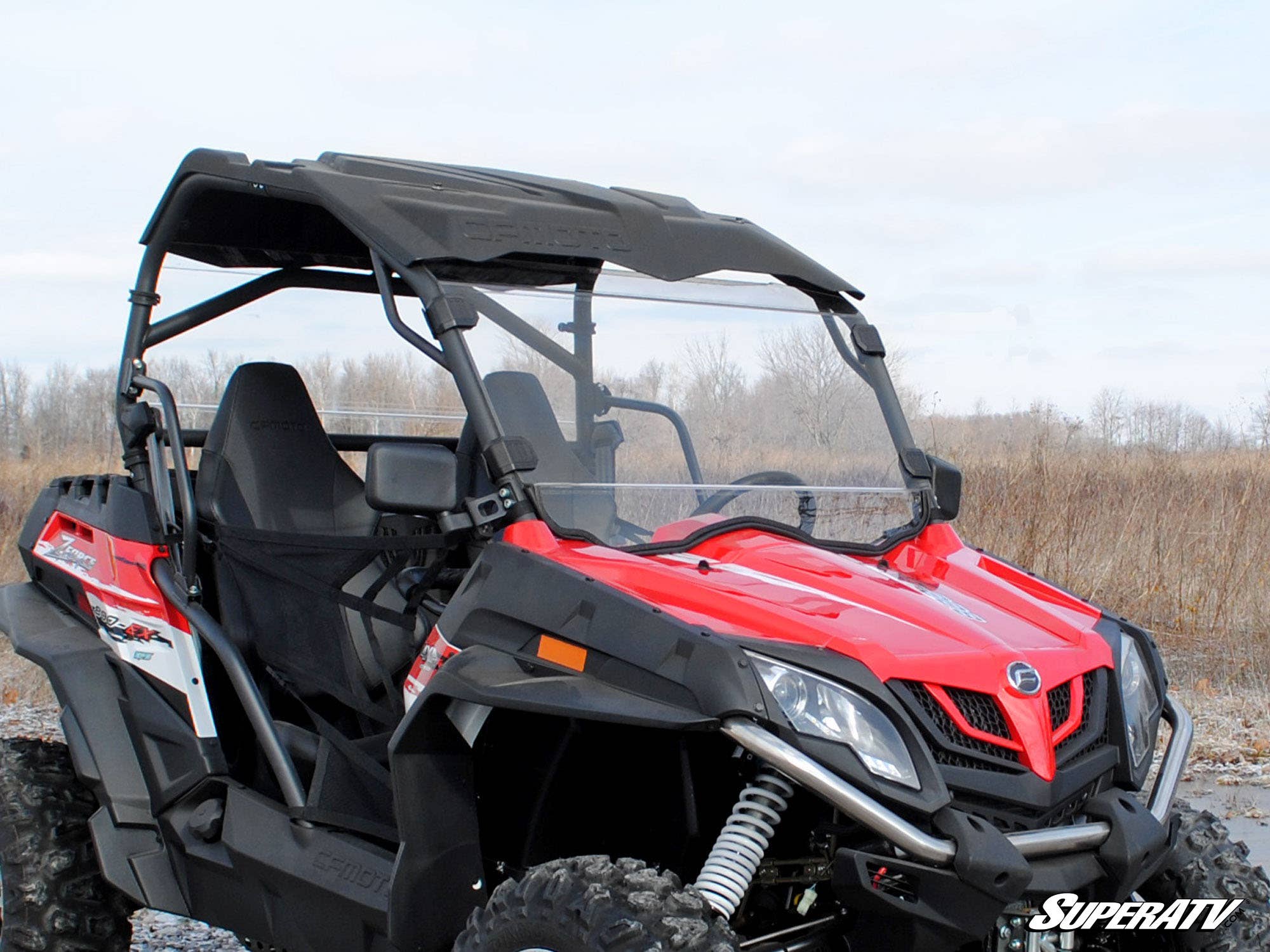 Photo of SuperATV CFMOTO ZForce 800 Scratch Resistant Windshield by SuperATV - Premium Windshields for UTVs / Side by Sides