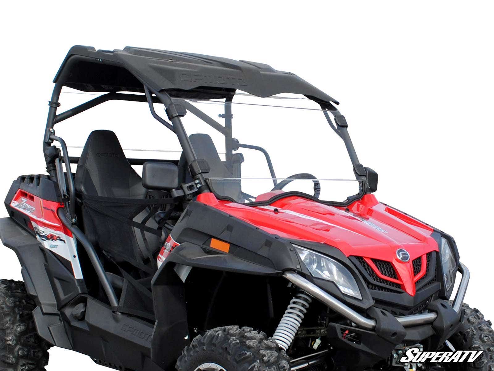 Photo of SuperATV CFMOTO ZForce 500 Scratch Resistant Full Windshield by SuperATV - Premium Windshields for UTVs / Side by Sides