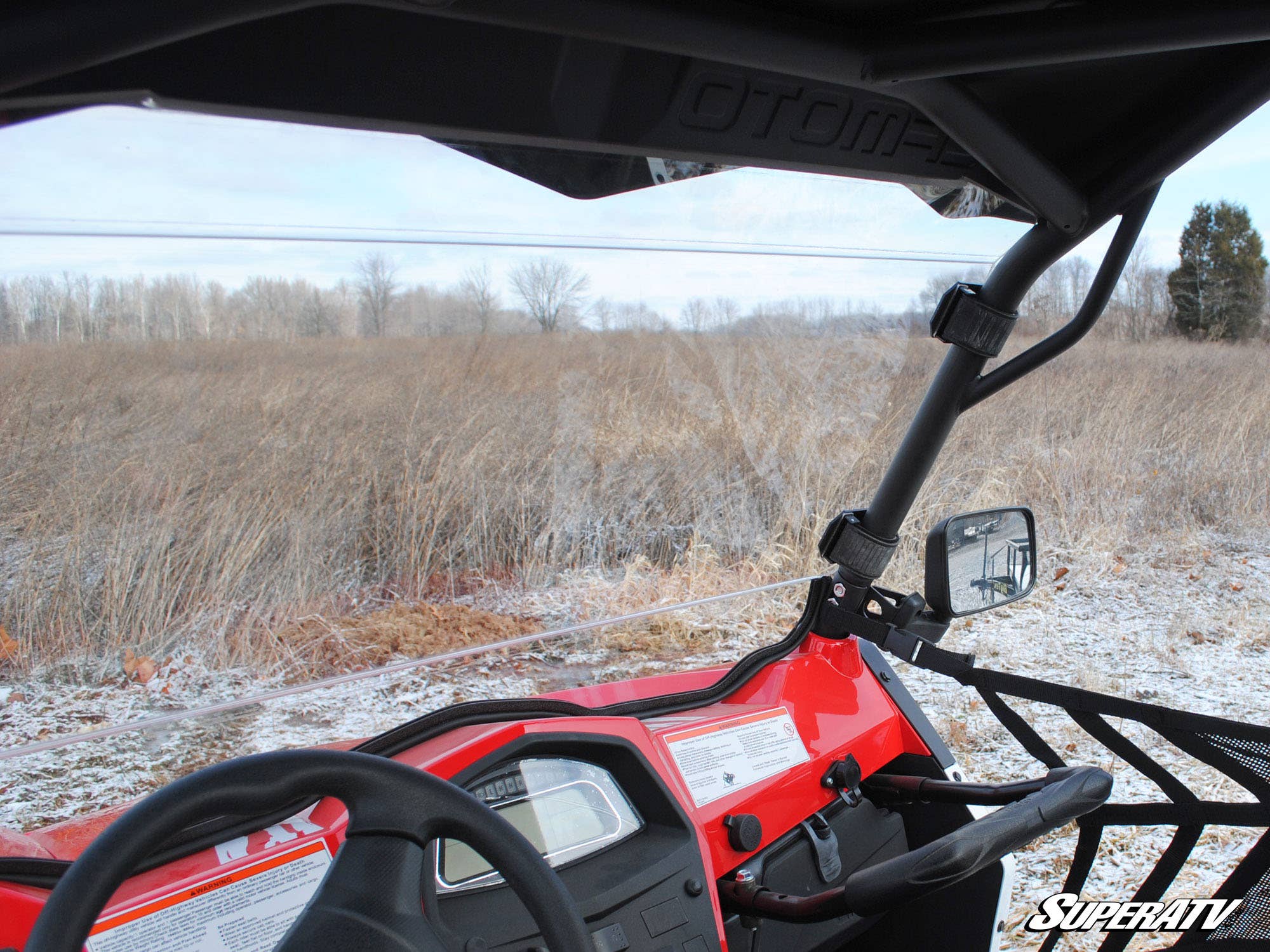 Photo of SuperATV CFMOTO ZForce 500 Scratch Resistant Full Windshield by SuperATV - Premium Windshields for UTVs / Side by Sides