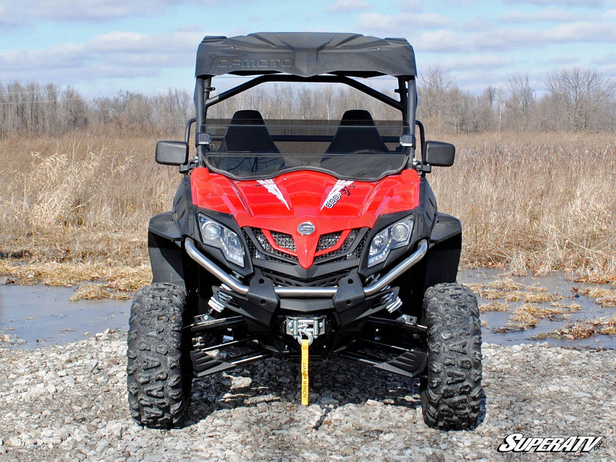 Photo of SuperATV CFMOTO ZForce 800 Scratch-Resistant Half Windshield by SuperATV - Premium Windshields for UTVs / Side by Sides