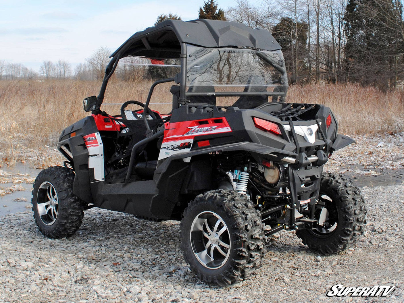 Photo of SuperATV CFMOTO ZForce 1000 Rear Windshield by SuperATV - Premium Windshields for UTVs / Side by Sides