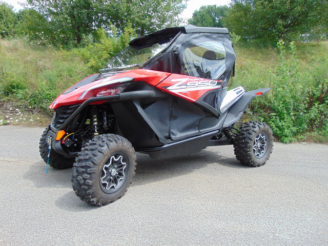 Photo of CFMoto ZForce 950 - BLACK Full Cab Enclosure For Hard Windshield (Full Doors/Rear Panel/Top) by 3 Star UTV - Premium Enclosures for UTVs / Side by Sides