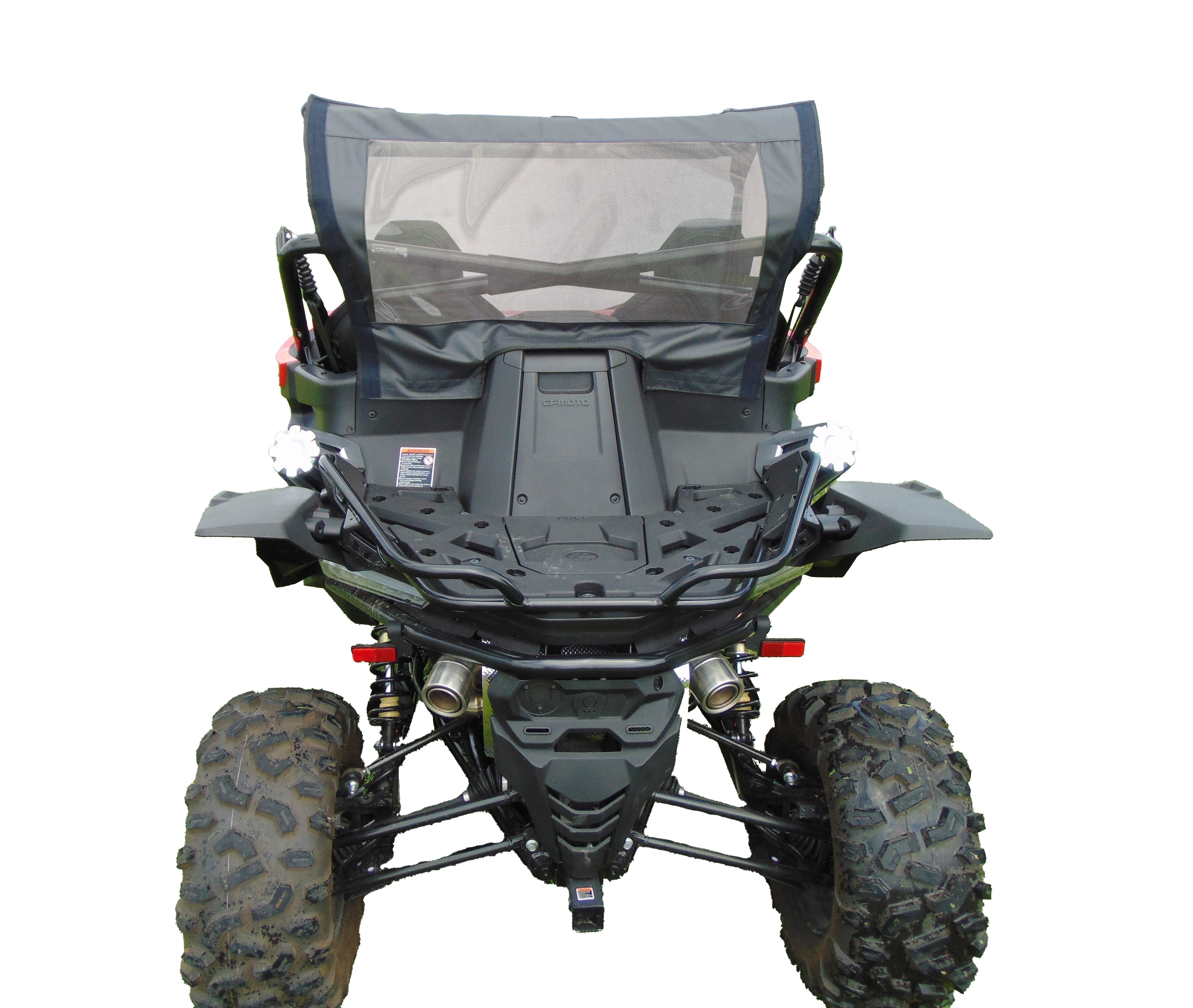 Photo of CFMoto ZForce 950 - Rear Panel with Mesh Window by 3 Star UTV - Premium Enclosures for UTVs / Side by Sides