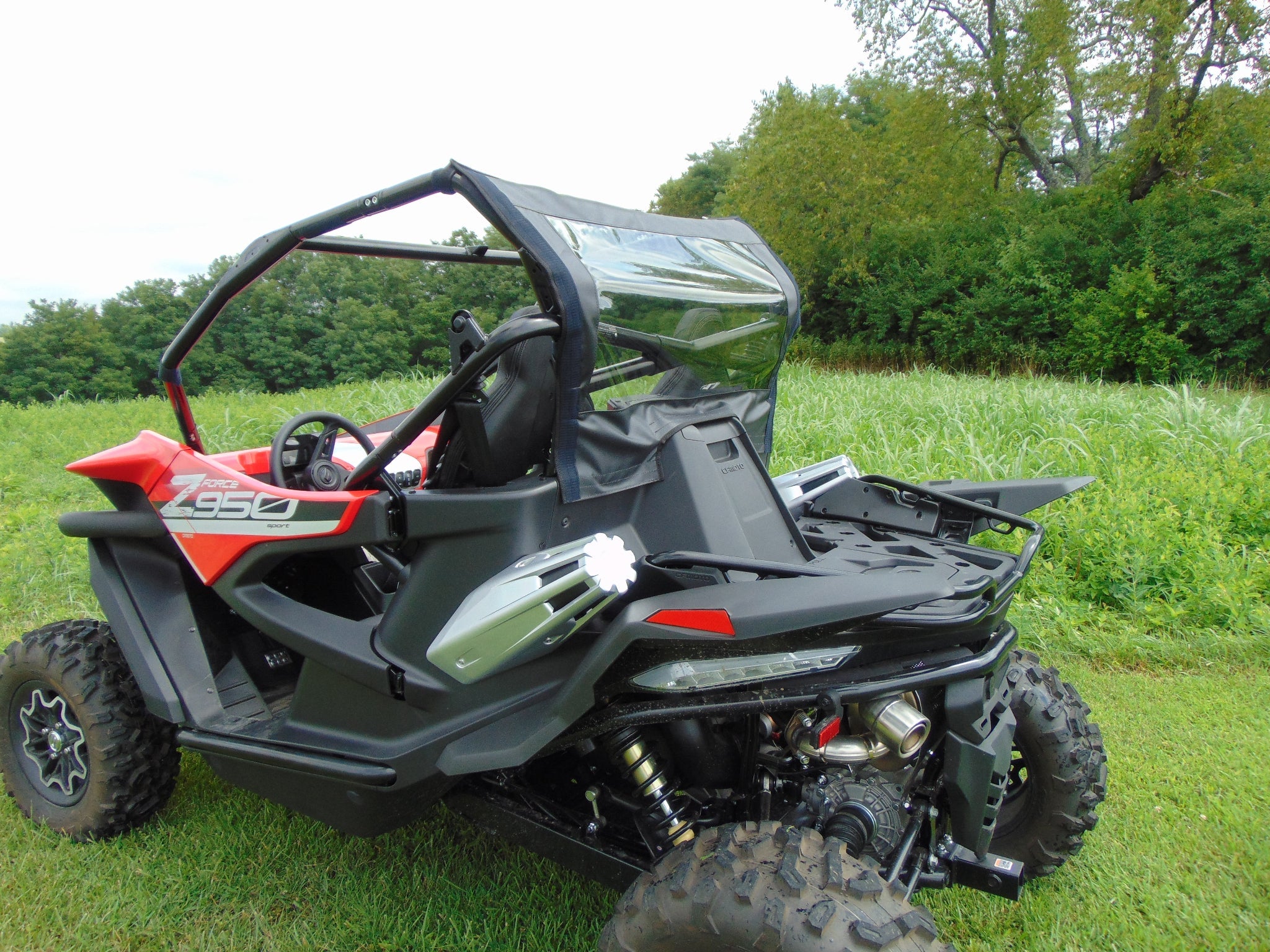 Photo of CFMoto ZForce 950 - Soft Back Panel by 3 Star UTV - Premium Enclosures for UTVs / Side by Sides