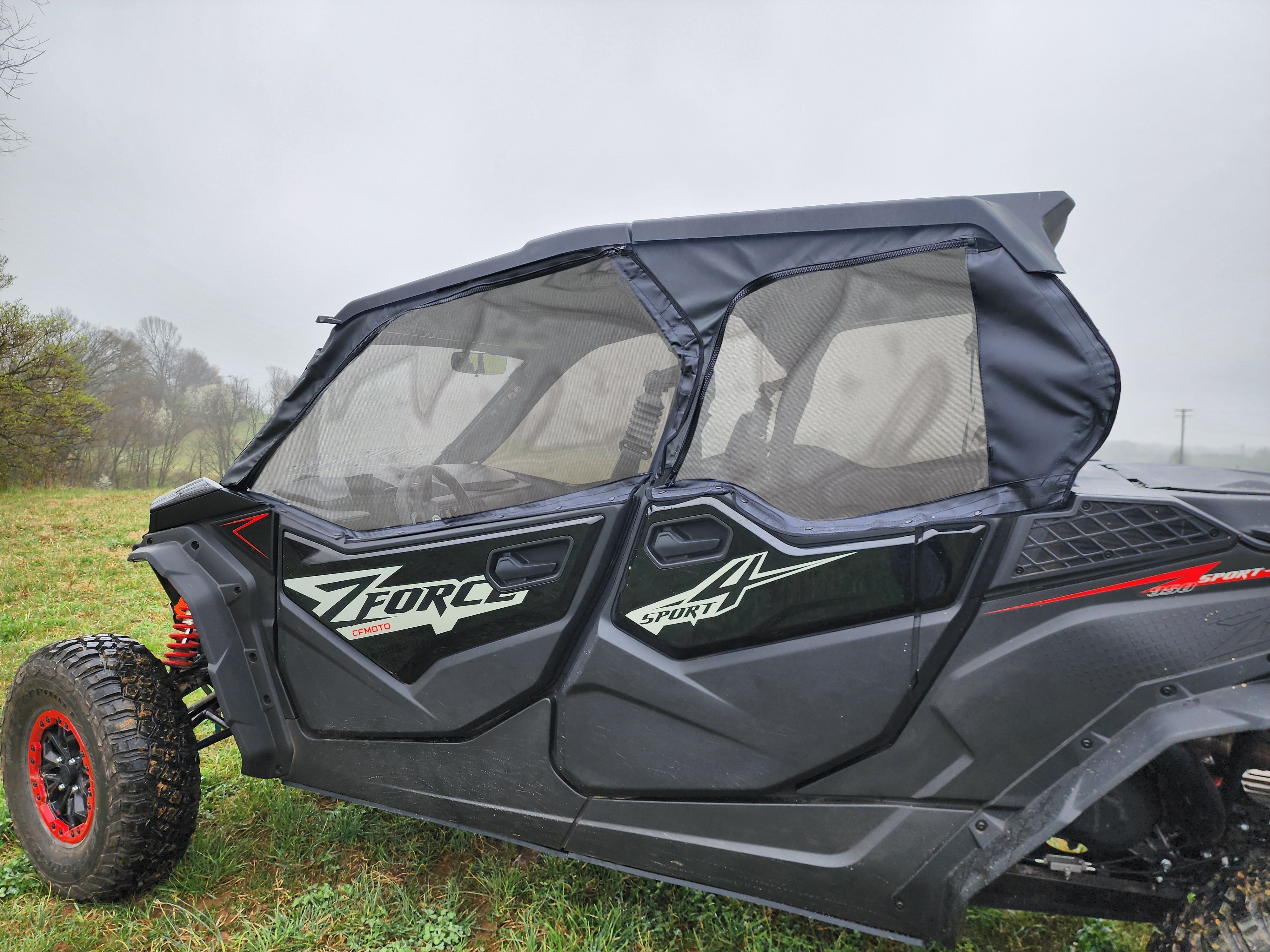 Photo of CFMoto ZForce Sport 4 - Upper Doors with Mesh Windows by 3 Star UTV - Premium Enclosures for UTVs / Side by Sides