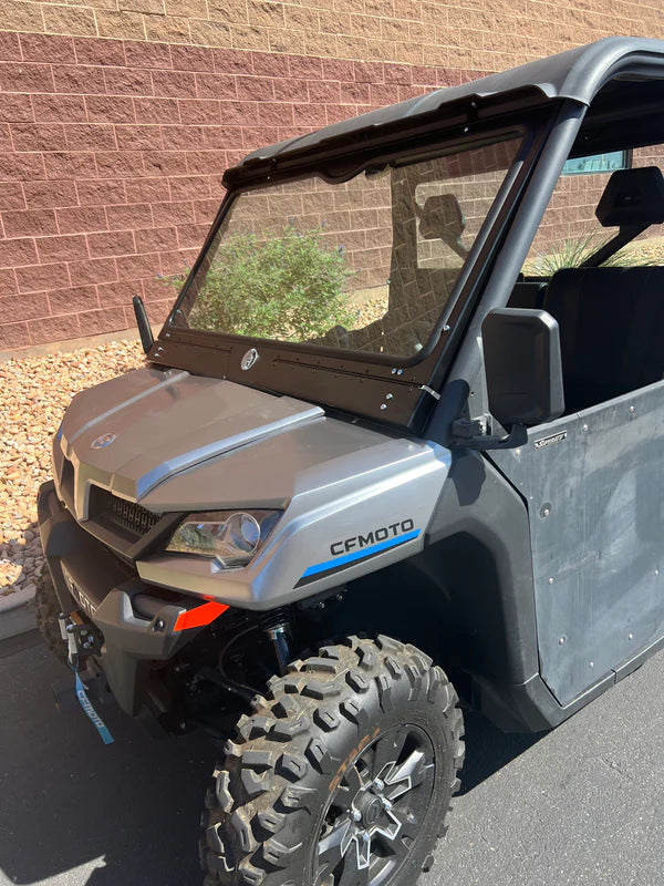 Photo of CF Moto U Force 1000 Front Glass Windshield (2019+) by Dirt Warrior Accessories - Premium Windshields for UTVs / Side by Sides