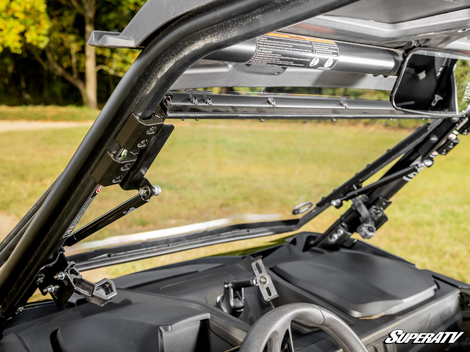 Photo of SuperATV CFMOTO ZForce 950 Trail Scratch-Resistant Flip Windshield by SuperATV - Premium Windshields for UTVs / Side by Sides
