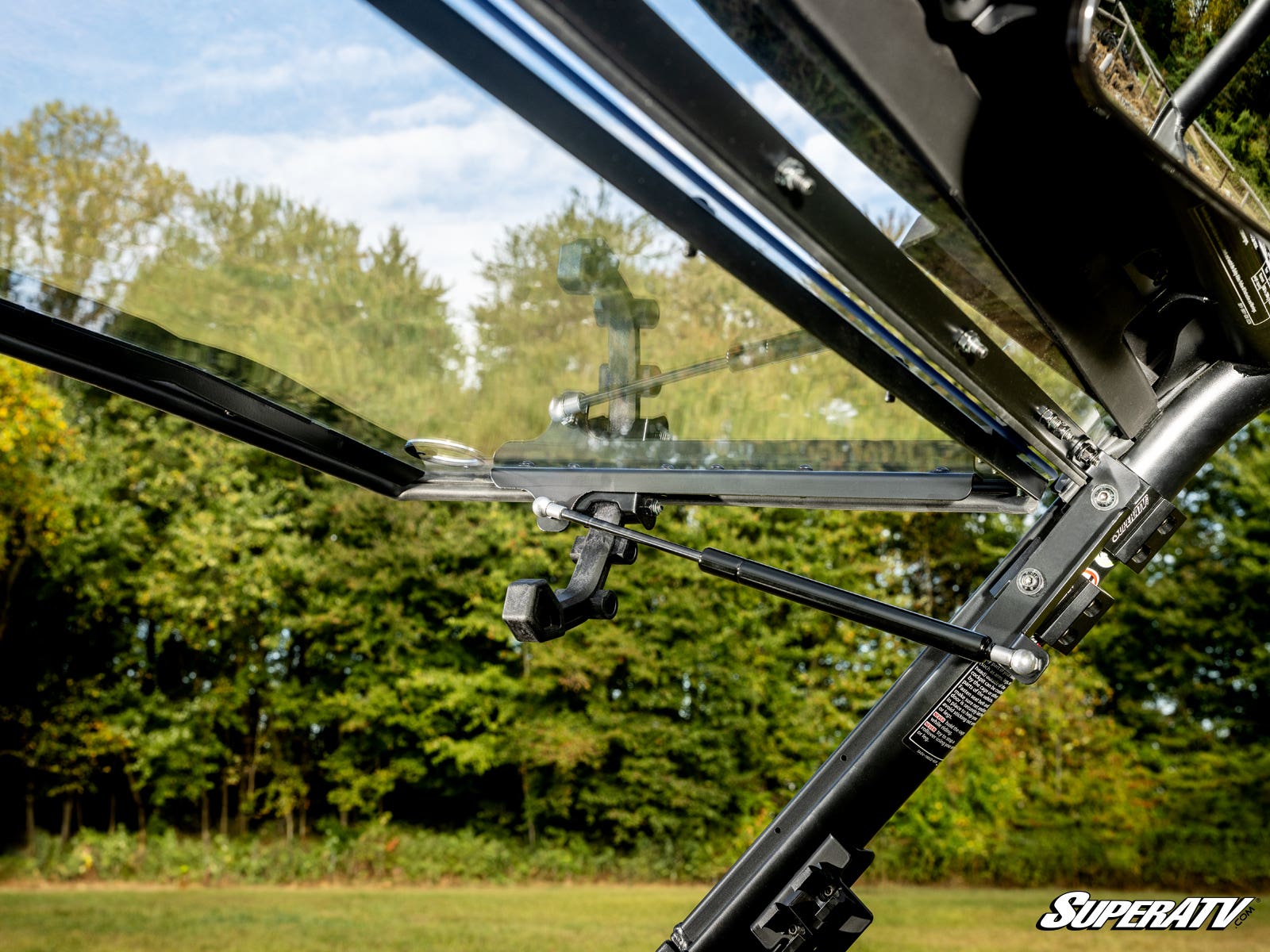 Photo of SuperATV CFMOTO ZForce 950 Trail Scratch-Resistant Flip Windshield by SuperATV - Premium Windshields for UTVs / Side by Sides