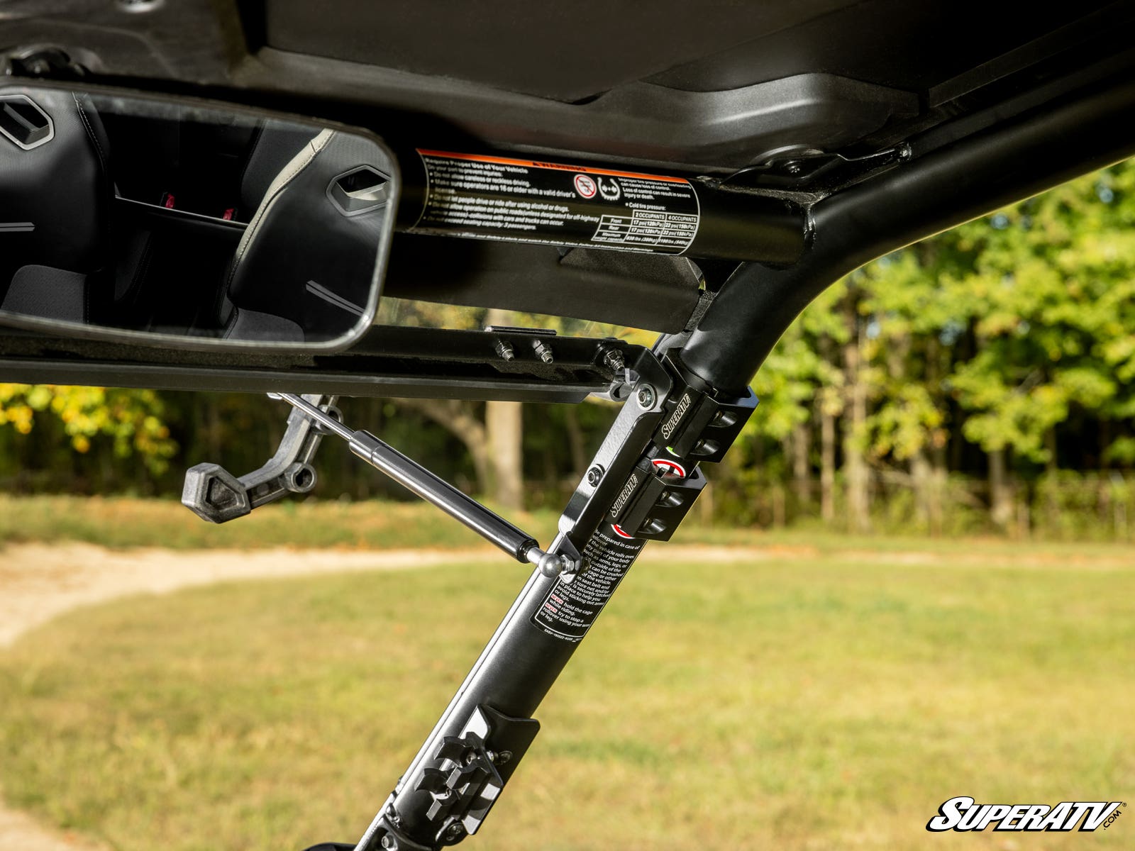 Photo of SuperATV CFMOTO ZForce 950 Trail Scratch-Resistant Flip Windshield by SuperATV - Premium Windshields for UTVs / Side by Sides