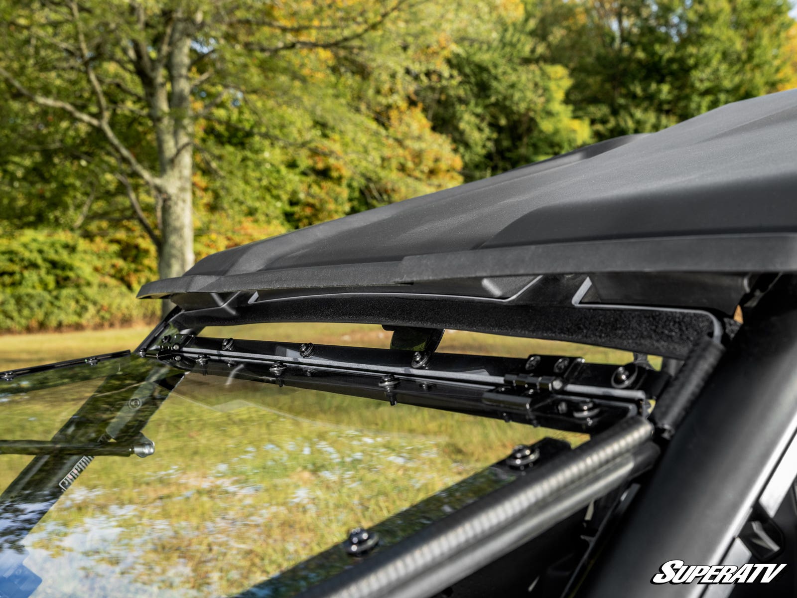 Photo of SuperATV CFMOTO ZForce 950 Trail Scratch-Resistant Flip Windshield by SuperATV - Premium Windshields for UTVs / Side by Sides