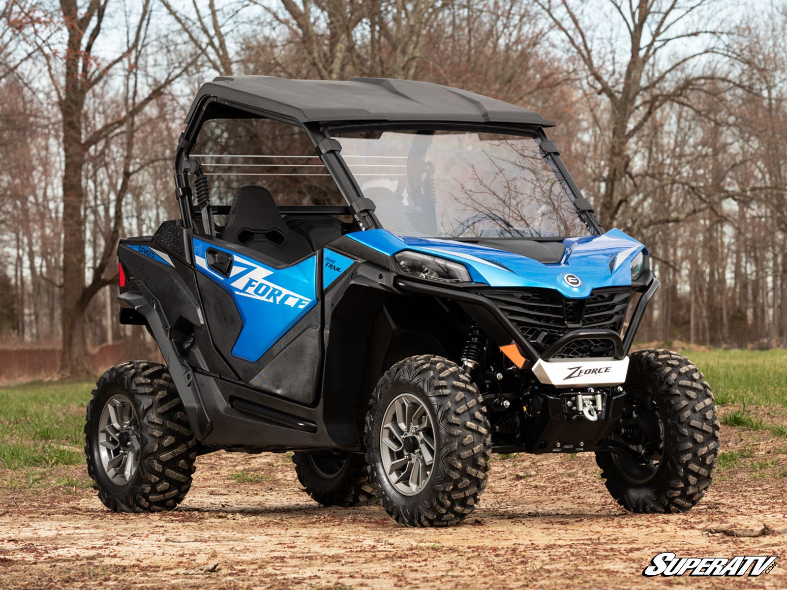 Photo of SuperATV CFMOTO ZForce 950 Trail Scratch Resistant Full Windshield by SuperATV - Premium Windshields for UTVs / Side by Sides