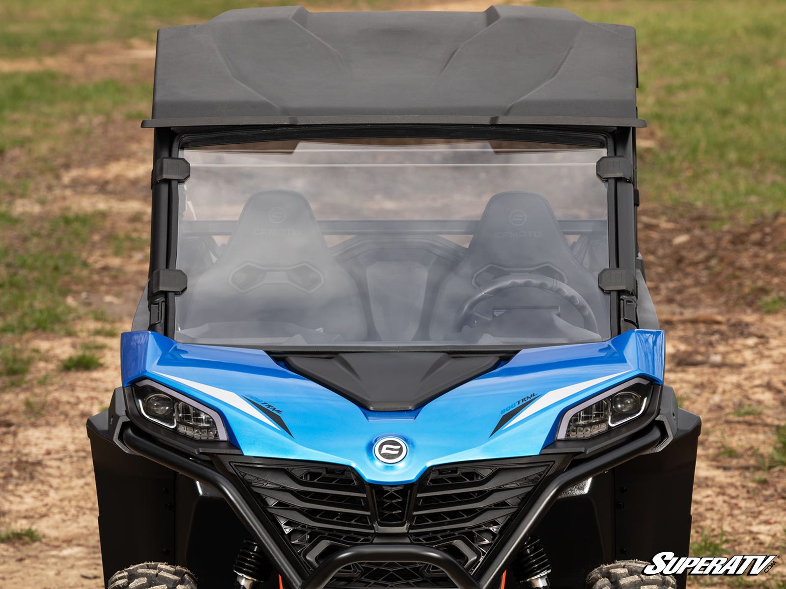 Photo of SuperATV CFMOTO ZForce 950 Sport Scratch Resistant Full Windshield by SuperATV - Premium Windshields for UTVs / Side by Sides