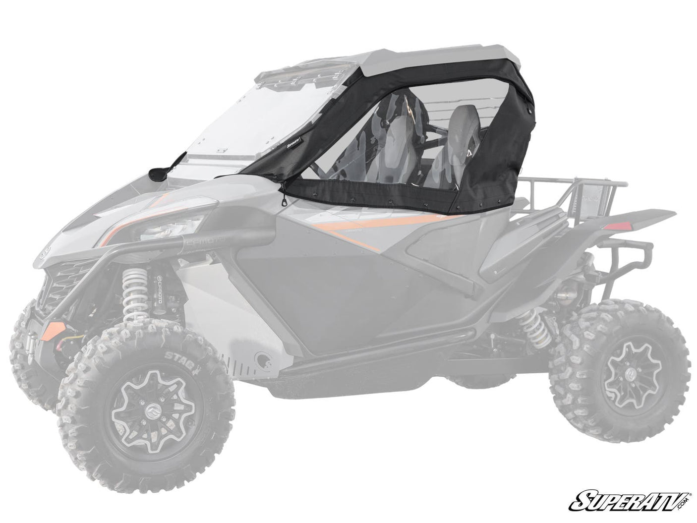 Photo of SuperATV CFMOTO ZForce 950 Primal Soft Cab Enclosure Upper Doors by SuperATV - Premium Cab Enclosures for UTVs / Side by Sides