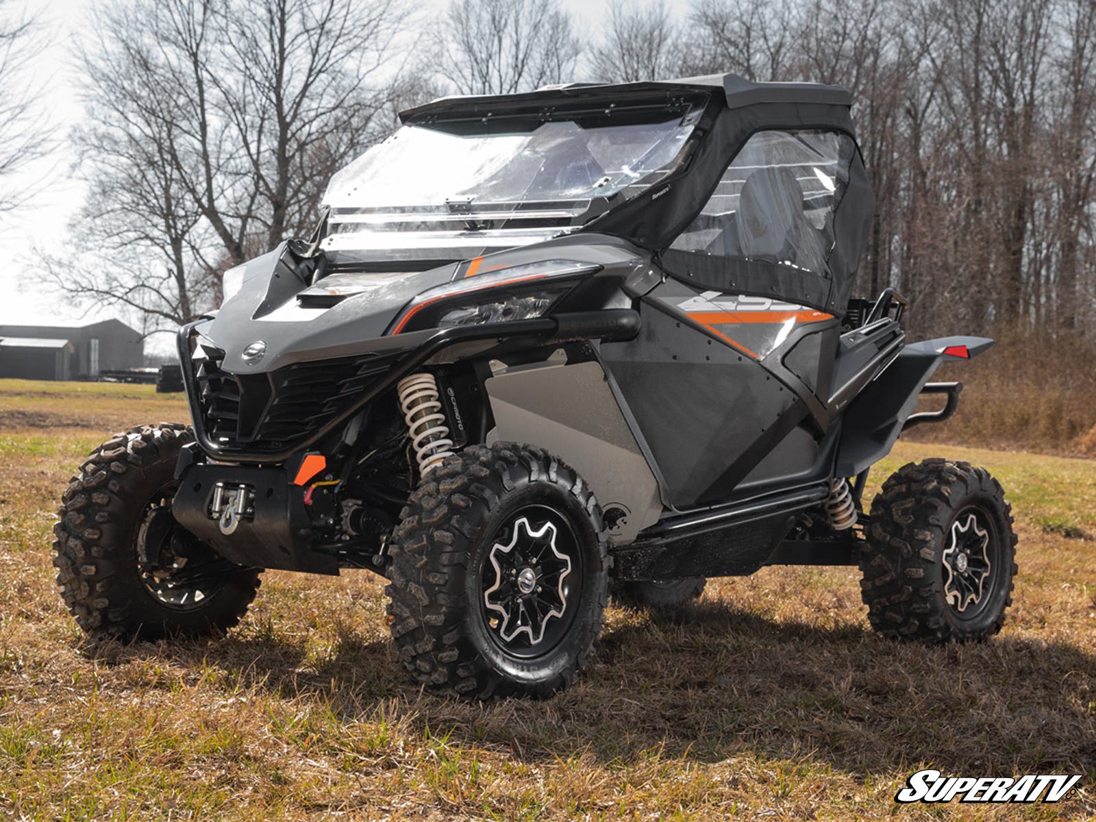 Photo of SuperATV CFMOTO ZForce 950 Primal Soft Cab Enclosure Upper Doors by SuperATV - Premium Cab Enclosures for UTVs / Side by Sides