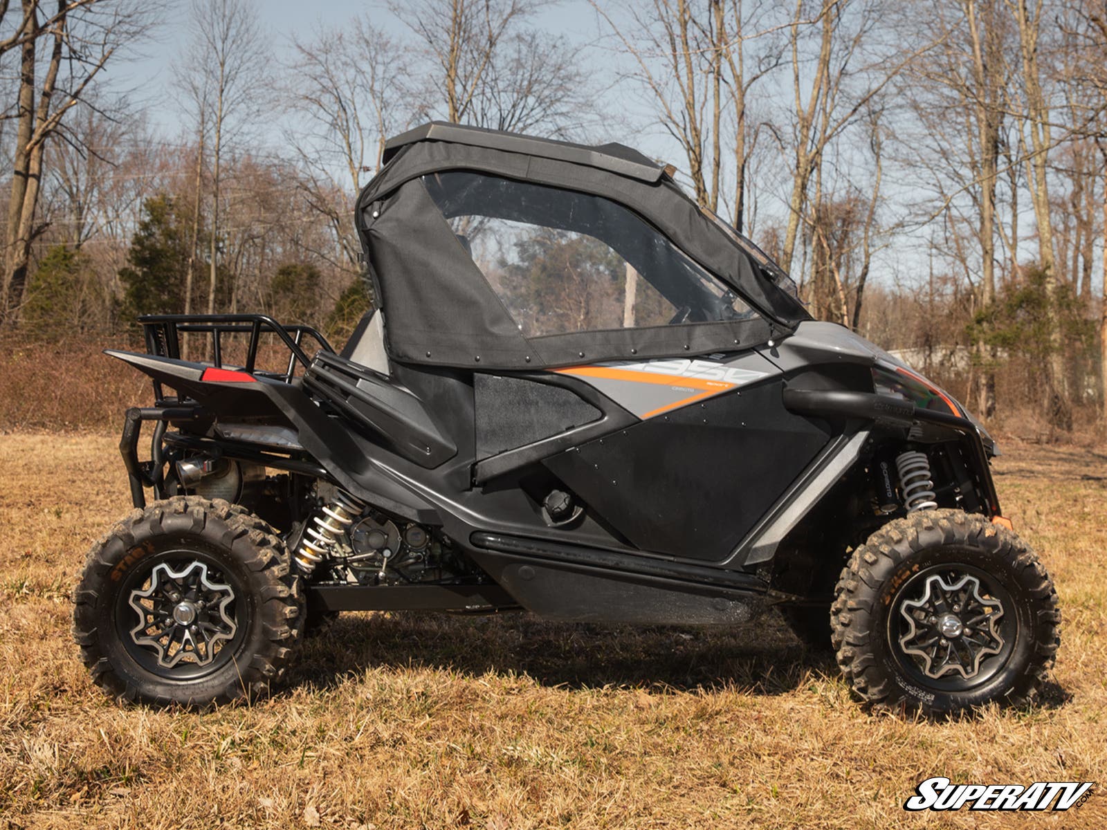 Photo of SuperATV CFMOTO ZForce 950 Primal Soft Cab Enclosure Upper Doors by SuperATV - Premium Cab Enclosures for UTVs / Side by Sides