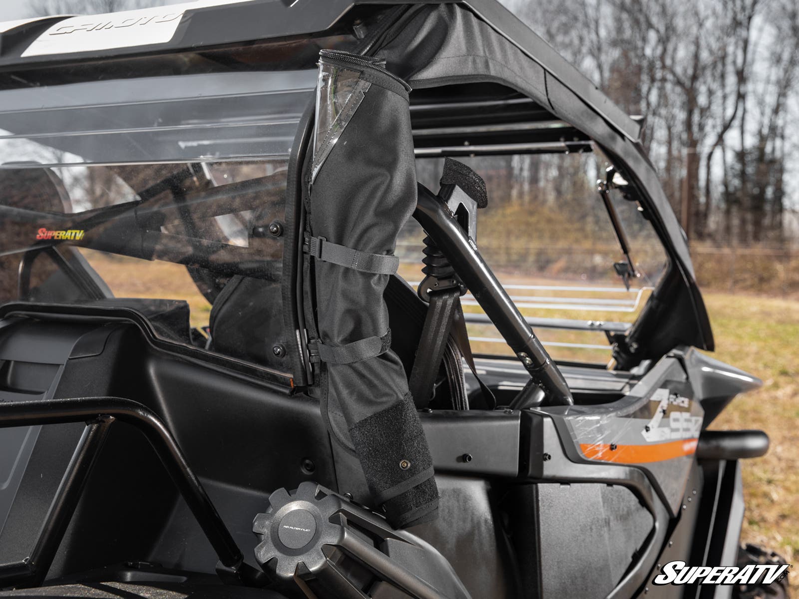 Photo of SuperATV CFMOTO ZForce 950 Primal Soft Cab Enclosure Upper Doors by SuperATV - Premium Cab Enclosures for UTVs / Side by Sides