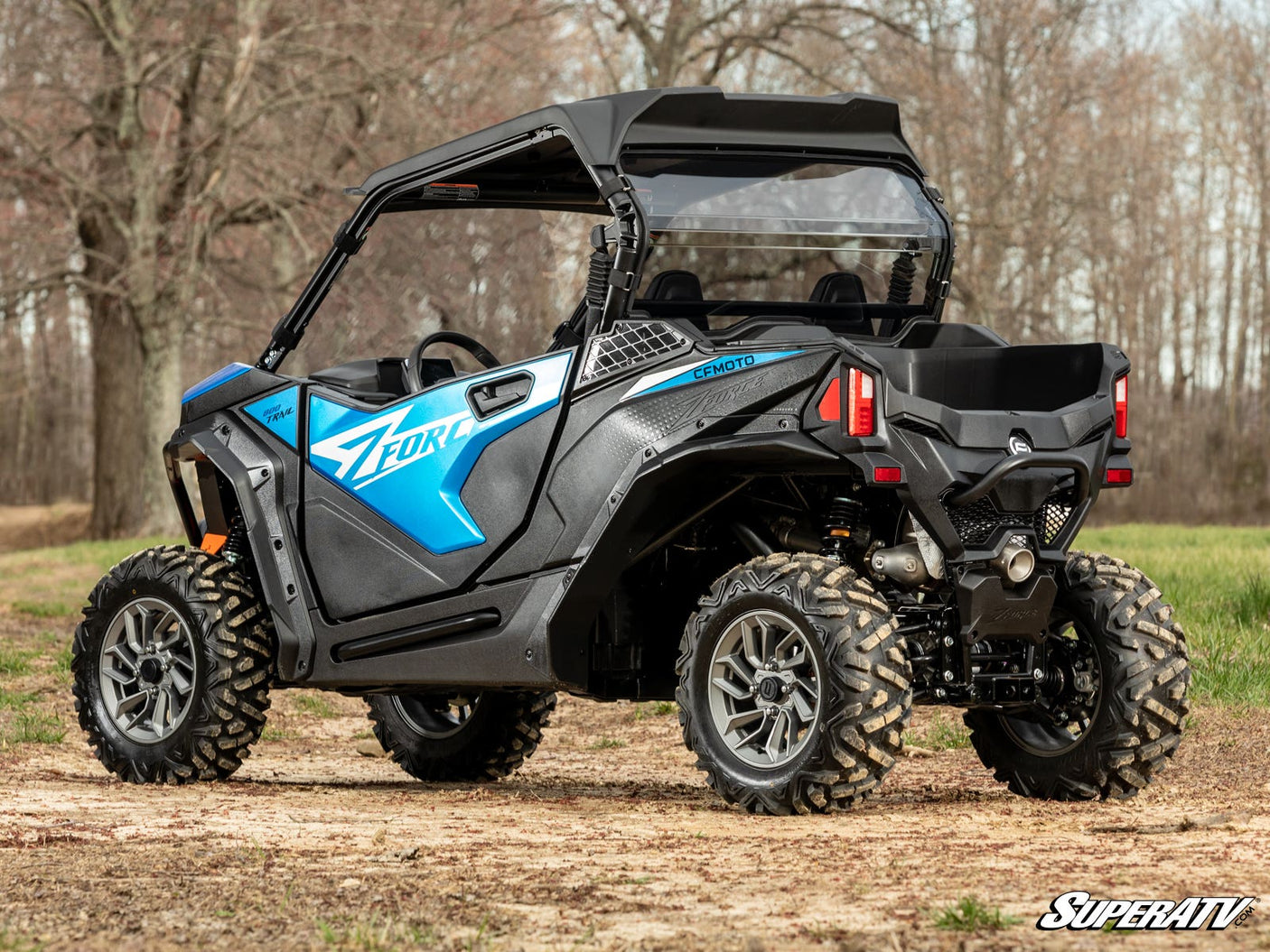 Photo of SuperATV CFMOTO ZForce 950 Sport Rear Windshield by SuperATV - Premium Windshields for UTVs / Side by Sides