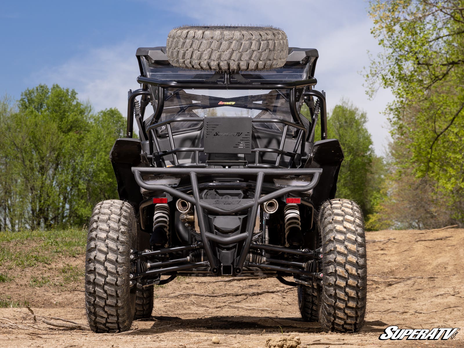 Photo of SuperATV CFMOTO ZForce 950 Spare Tire Carrier by SuperATV - Premium Mounts for UTVs / Side by Sides