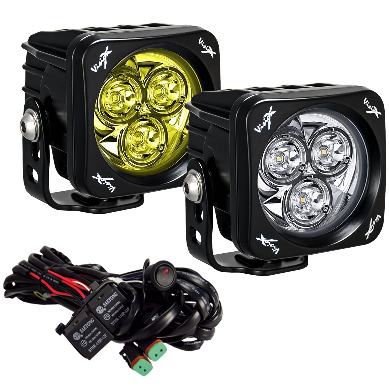 Photo of 3" Square CG2 Multi LED Light Cannon Kit by Vision X Off-Road - Premium Light Pods for UTVs / Side by Sides