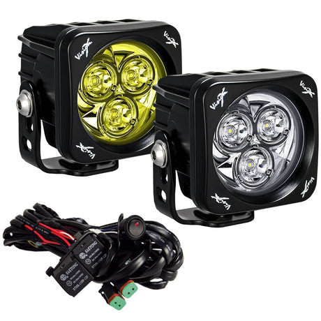 Photo of 3" Square CG2 Multi LED Light Cannon Kit by Vision X Off-Road - Premium Light Pods for UTVs / Side by Sides