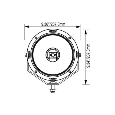 Photo of 8.7" CG2 Single LED Light Cannon Kit by Vision X Off-Road - Premium Light Pods for UTVs / Side by Sides
