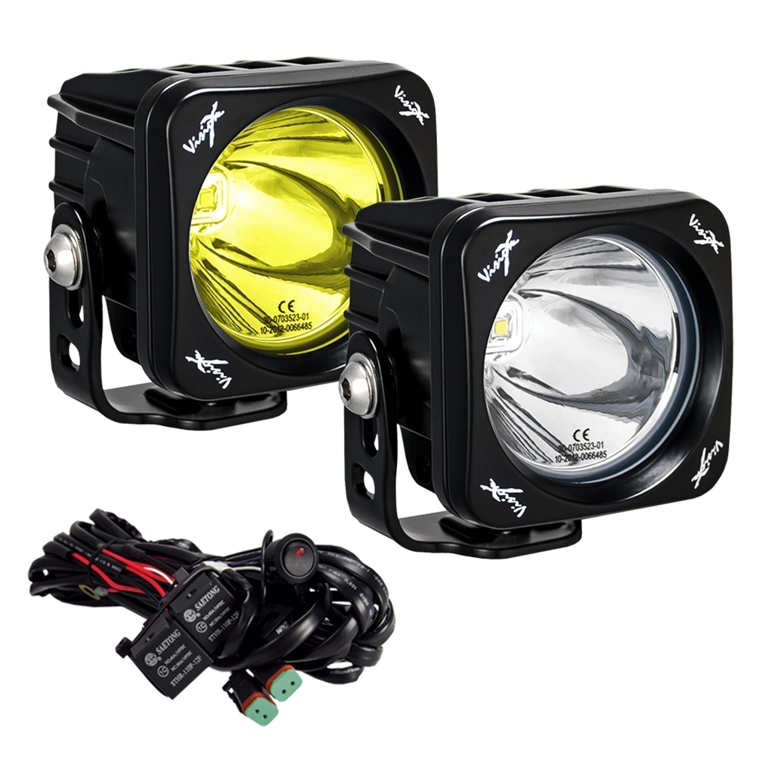 Photo of 3" Square CG2 Single LED Light Cannon Kit by Vision X Off-Road - Premium LED Driving Light for UTVs / Side by Sides
