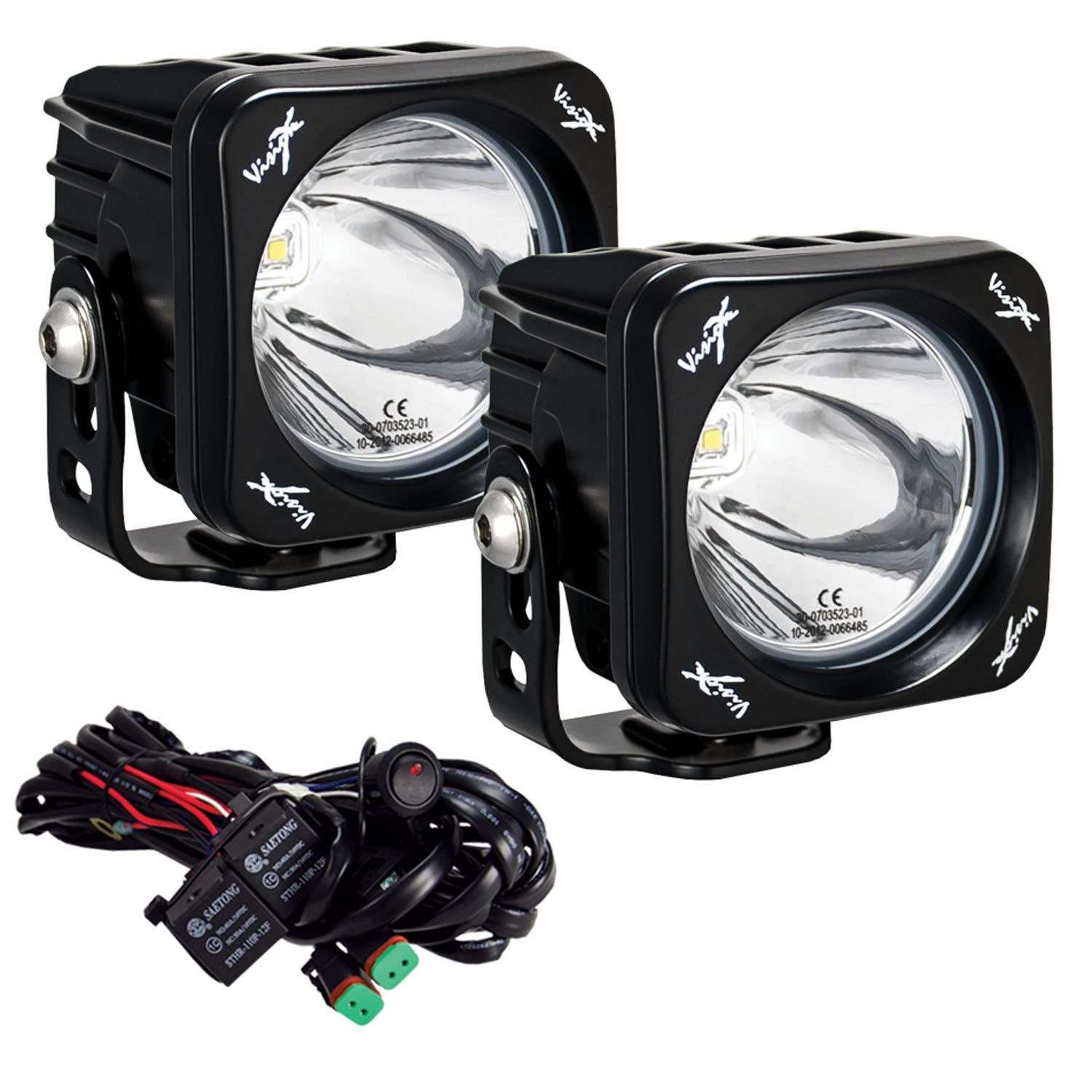 Photo of 3" Square CG2 Single LED Light Cannon Kit by Vision X Off-Road - Premium LED Driving Light for UTVs / Side by Sides