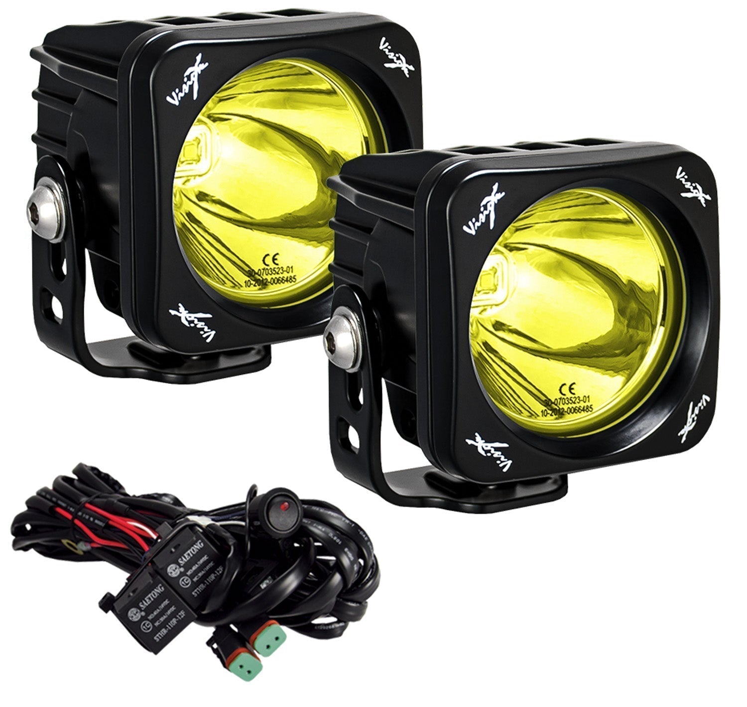 Photo of 3" Square CG2 Single LED Light Cannon Kit by Vision X Off-Road - Premium LED Driving Light for UTVs / Side by Sides