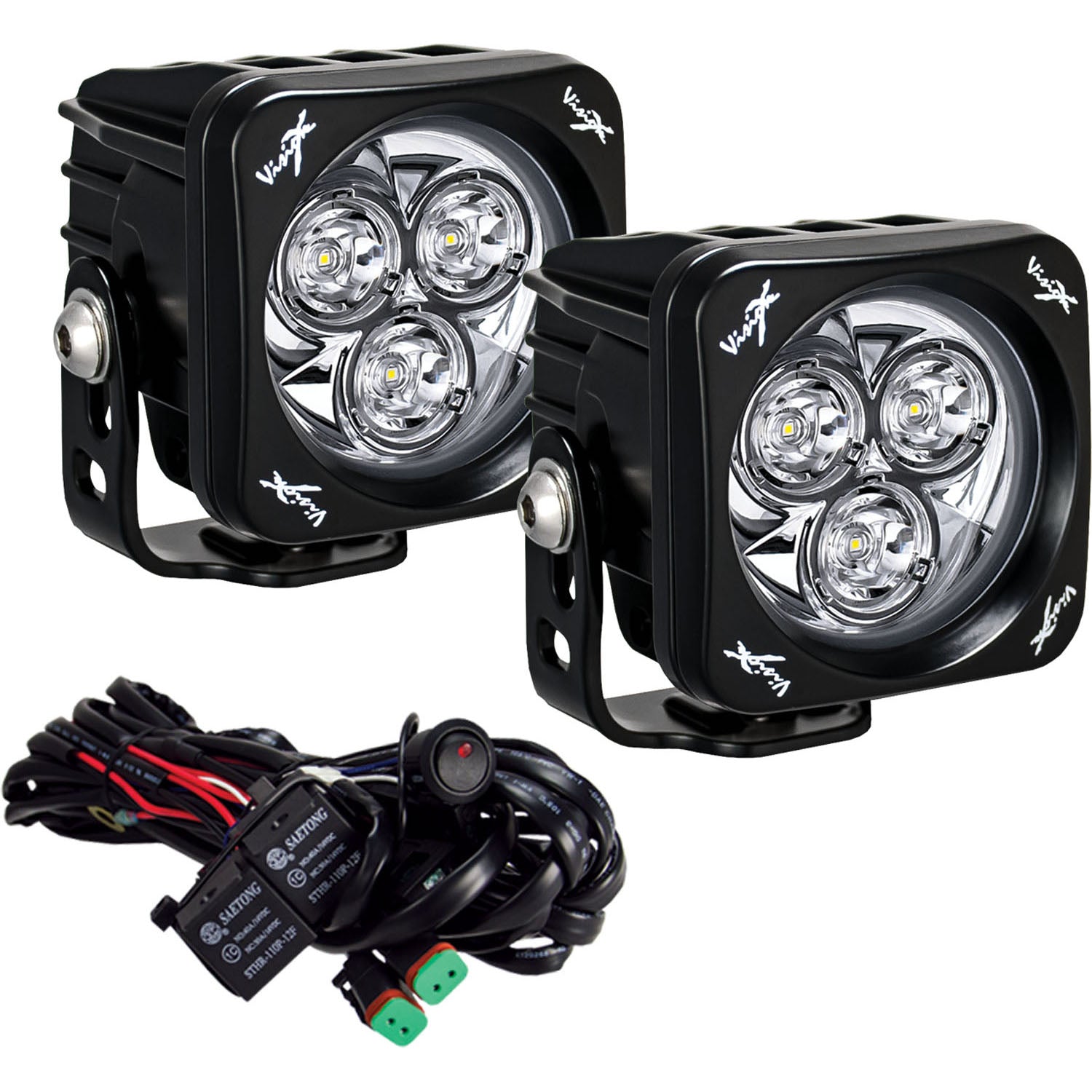 Photo of 3" Square CG2 Multi LED Light Cannon Kit by Vision X Off-Road - Premium Light Pods for UTVs / Side by Sides
