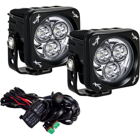 Photo of 3" Square CG2 Multi LED Light Cannon Kit by Vision X Off-Road - Premium Light Pods for UTVs / Side by Sides
