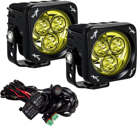Photo of 3" Square CG2 Multi LED Light Cannon Kit by Vision X Off-Road - Premium Light Pods for UTVs / Side by Sides