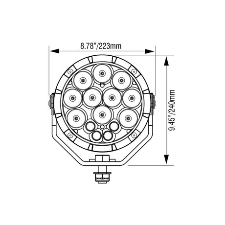 Photo of 8.7" ADV Light Cannon Kit by Vision X Off-Road - Premium Light Pods for UTVs / Side by Sides
