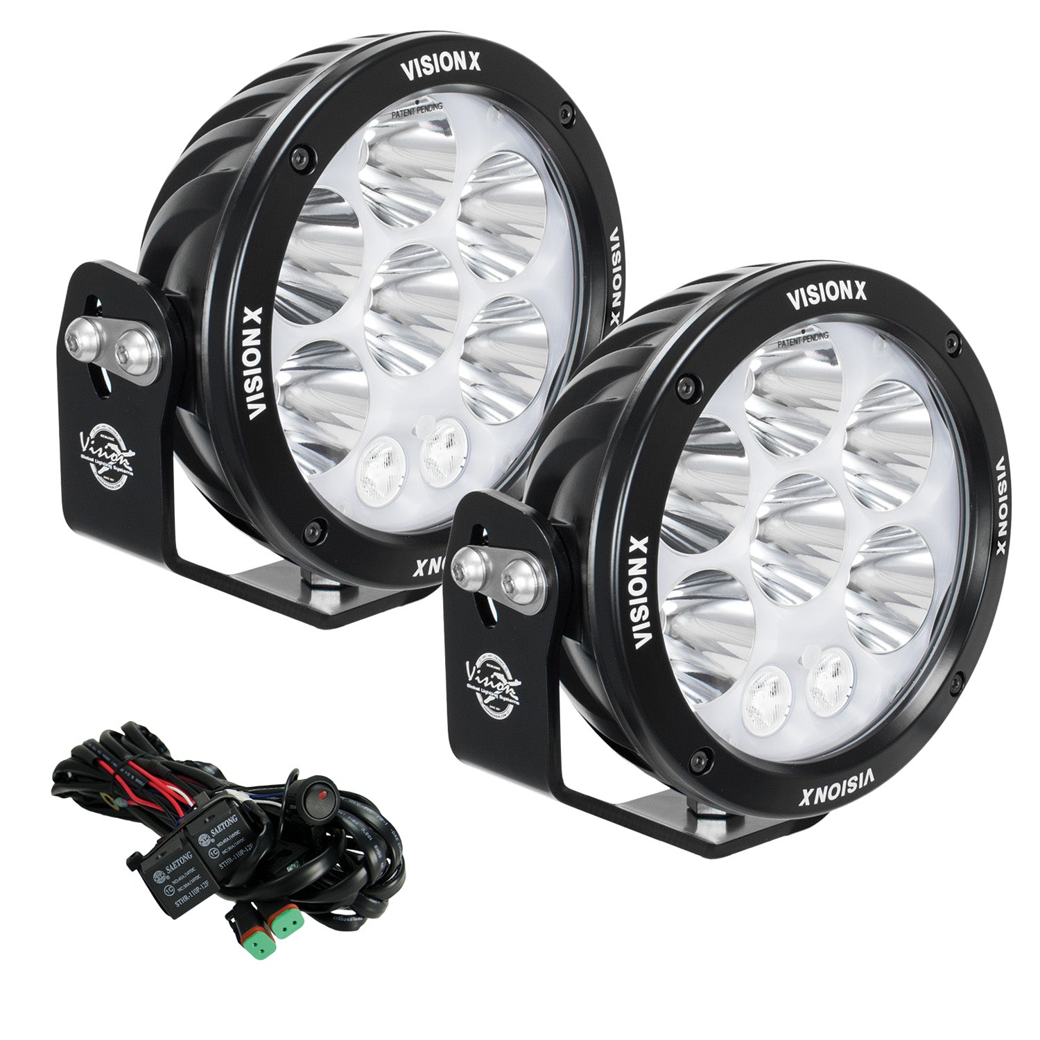 Photo of 6.7" ADV Light Cannon Kit With Amber Halo by Vision X Off-Road - Premium LED Driving Light for UTVs / Side by Sides