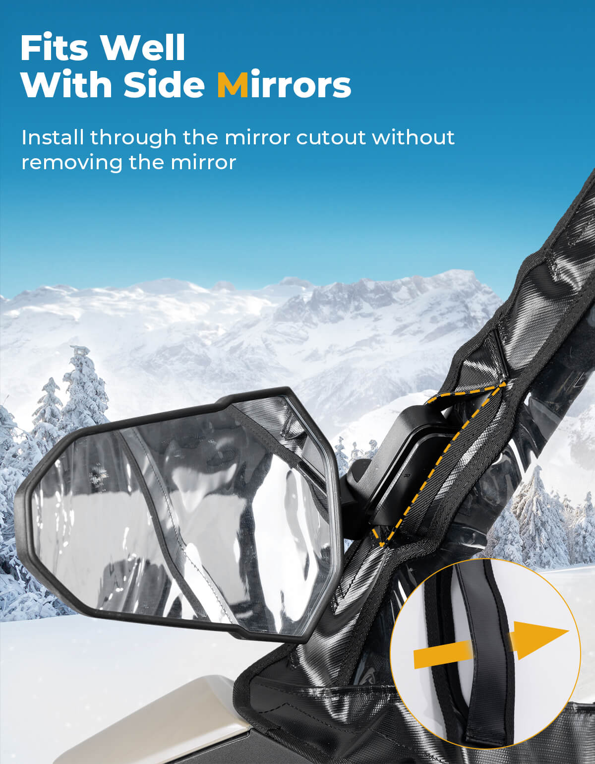 Photo of Soft Cab Enclosures for CFMOTO ZForce 950 SPORT 4 2024+ by Kemimoto - Premium for UTVs / Side by Sides