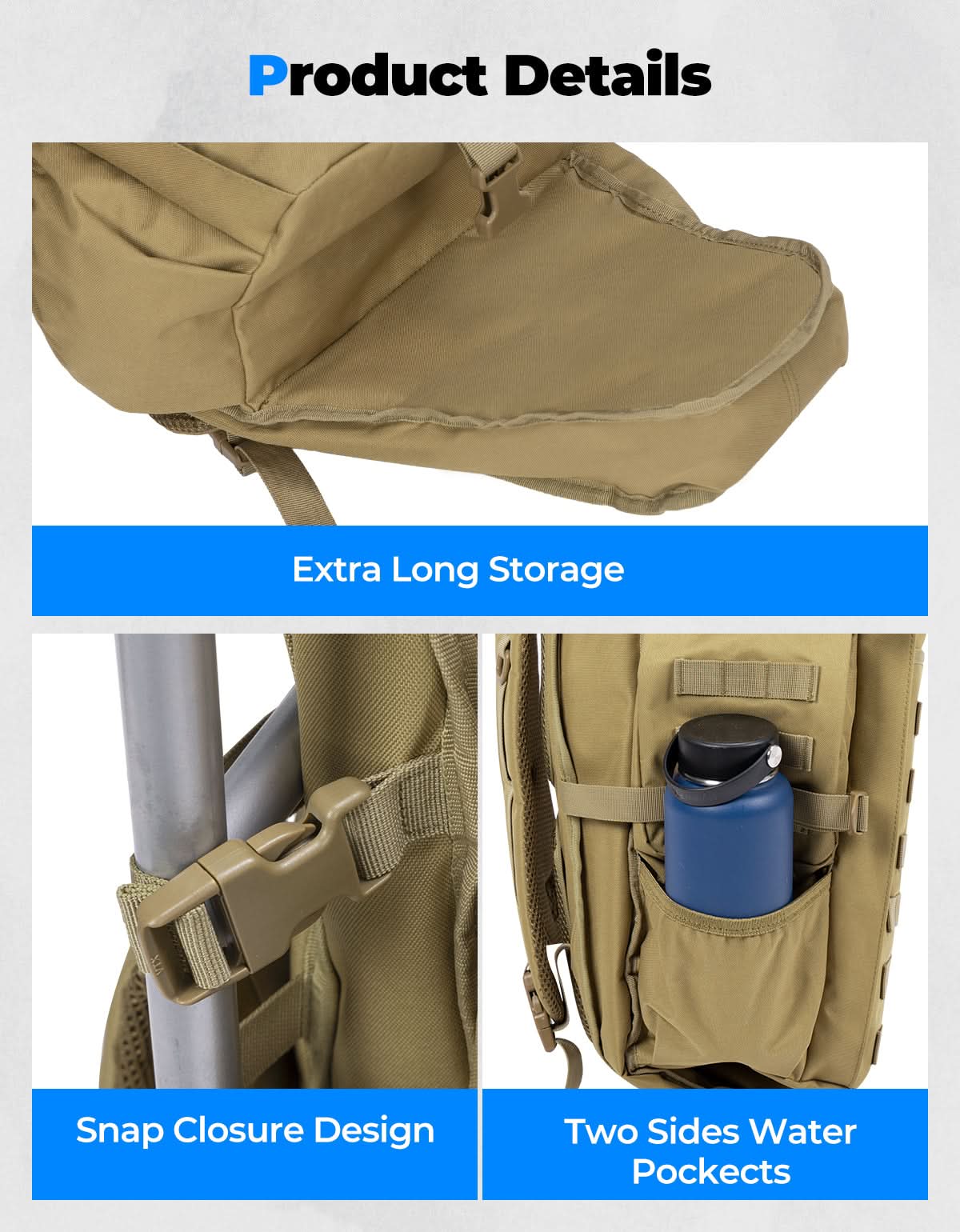 Photo of Large Capacity Travel Bag 70L for Hiking and Hunting by Kemimoto - Premium for UTVs / Side by Sides