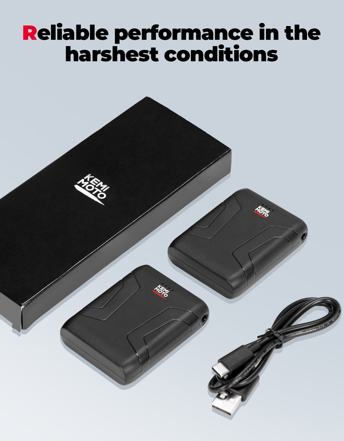 Photo of Rechargeable Battery 7.4V 2500mAh for Heated Gloves by Kemimoto - Premium for UTVs / Side by Sides