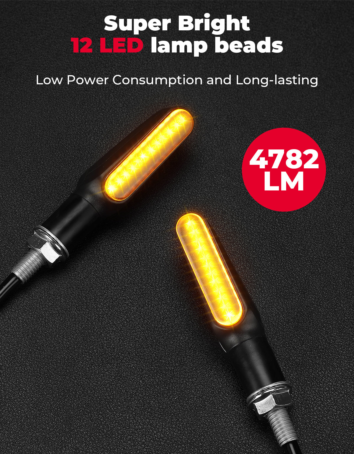 Photo of Kemimoto 4782LM Motorcycle Turn Signals Light, 2PCS by Kemimoto - Premium for UTVs / Side by Sides