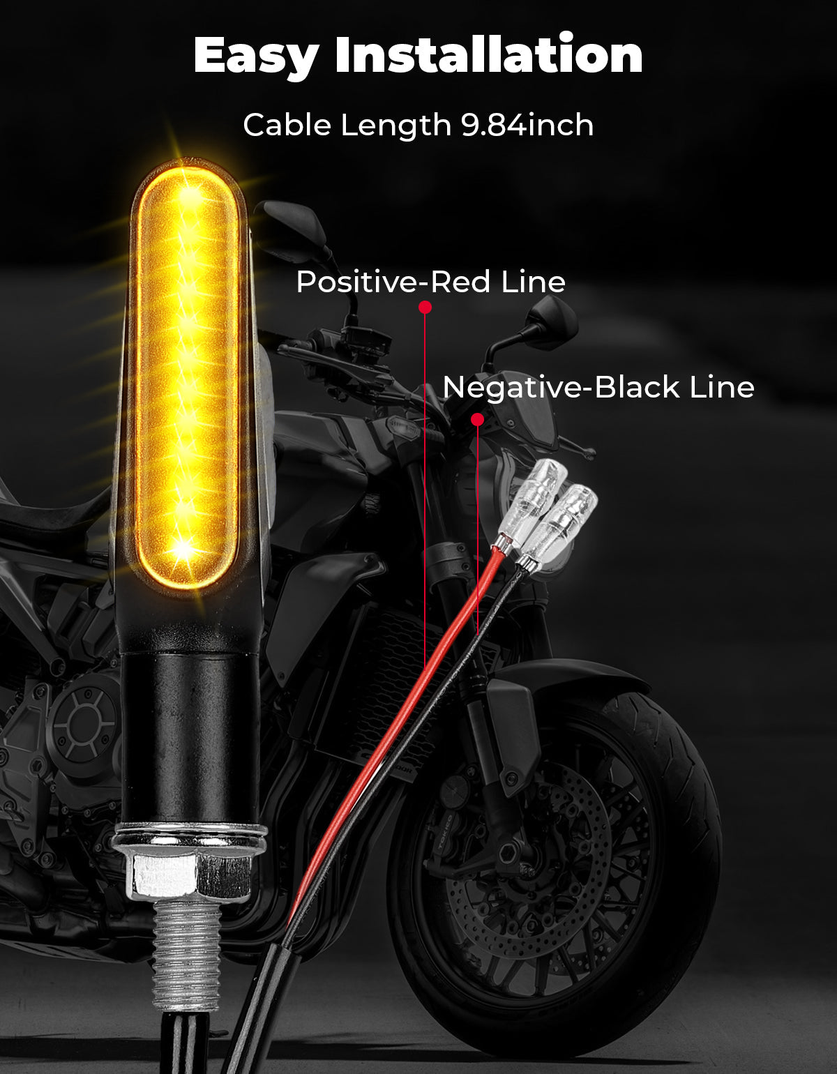Photo of Kemimoto 4782LM Motorcycle Turn Signals Light, 2PCS by Kemimoto - Premium for UTVs / Side by Sides