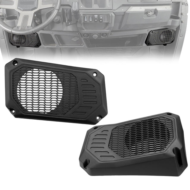 Photo of Under Dash Speaker Pods for Polaris Ranger XP 1000/Crew 2018-2025 by Kemimoto - Premium for UTVs / Side by Sides