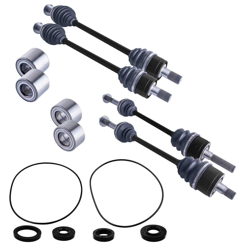Kawasaki Teryx 750 Front & Rear CV Axles Wheel Bearings Differential Seals Bundle | 4XPRO - product view 1
