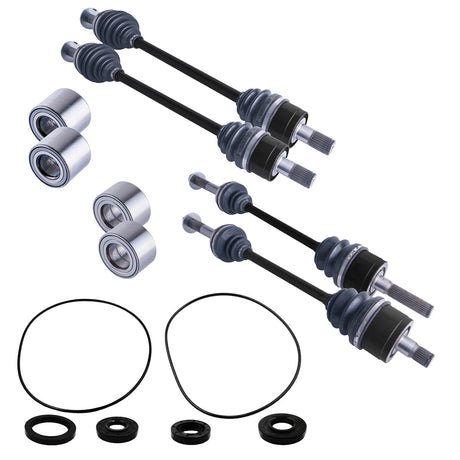 Kawasaki Teryx 750 Front & Rear CV Axles Wheel Bearings Differential Seals Bundle | 4XPRO - product view 1