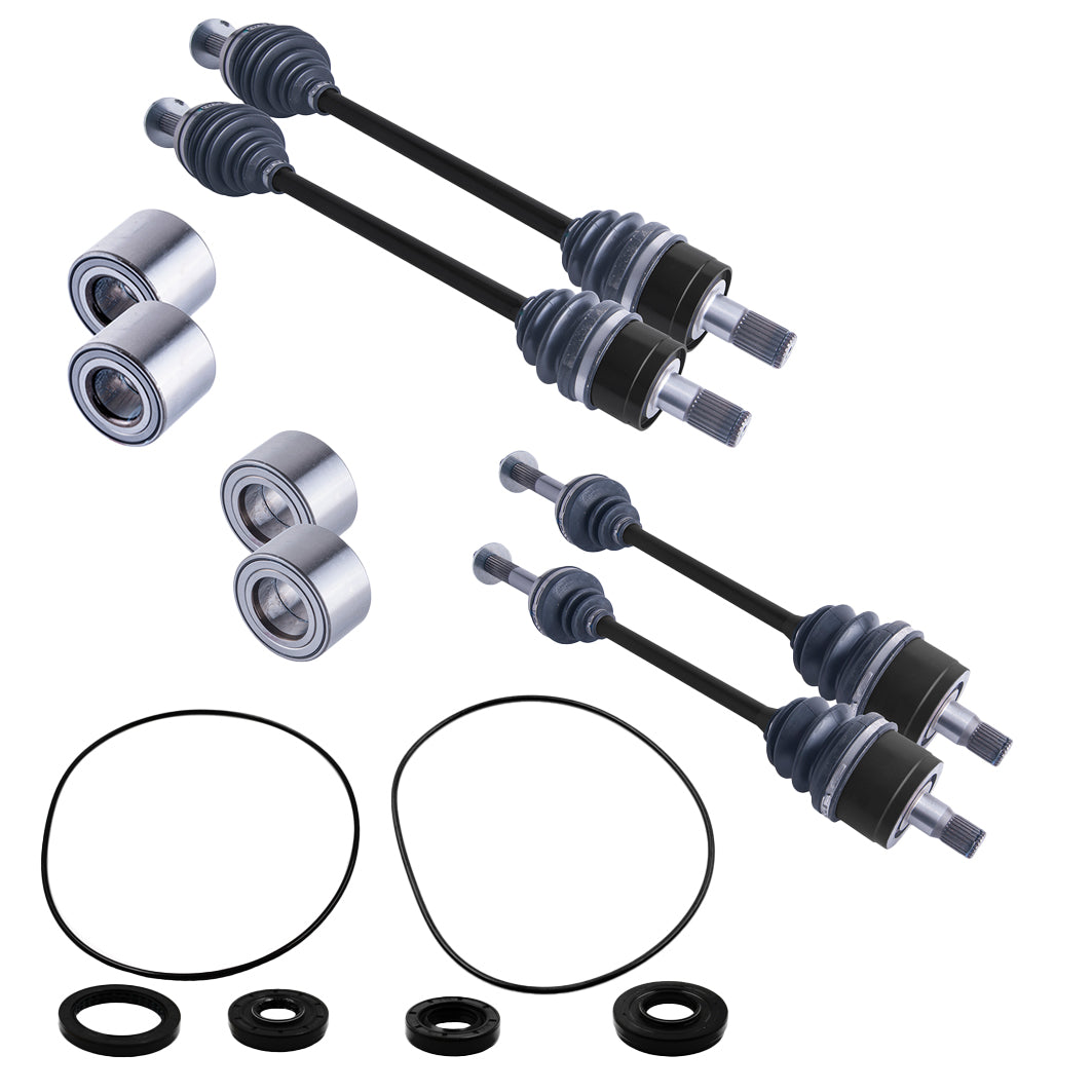 Kawasaki Teryx 750 FI Front & Rear CV Axles Wheel Bearings Differential Seals Bundle | 4XPRO - product view 1