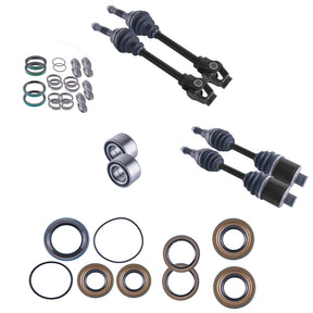 Polaris Sportsman 335 400 500 Worker Front & Rear CV Axles Wheel Bearings Differential Seals Bundle - product view 1