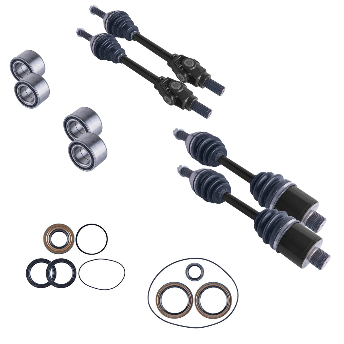 Polaris Sportsman 700 Front & Rear CV Axles Wheel Bearings Differential Seals Bundle - product view 1